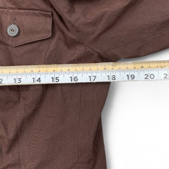 Talbots Petites Military Riding Waxed Cotton Lightweight Coat Jacket Women's 8P - Picture 6 of 9